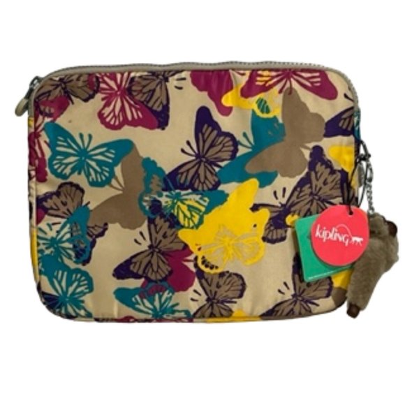 KIPLING Butterfly Design iPad Sleeve / Tablet Case NWT - Picture 2 of 13